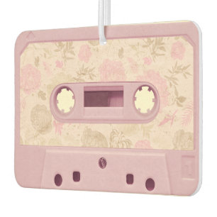Désodorisant Pour Voiture Rétro Pink Cassette Bande Air Freshener