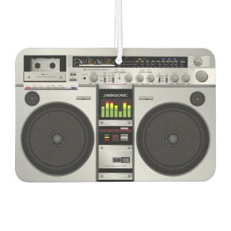 Désodorisant Pour Voiture Retro Rewind : Graphique Boombox personnalisable d
