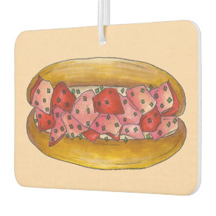 Désodorisant Pour Voiture ROLL ON Maine Lobster Roll Sandwich Foodie Cadeau