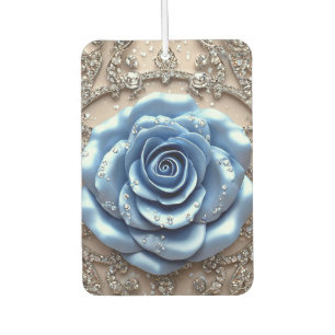 Désodorisant Pour Voiture 🌹 Rose Bleue Parfum Frais pour Voiture et Maison 
