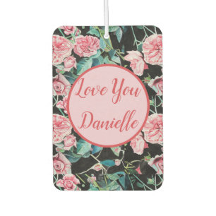 Désodorisant Pour Voiture Rose Roses Aimez-vous rose floral Voiture Air Fres