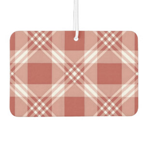 Désodorisant Pour Voiture Rouge blanc Plaid - Freshener