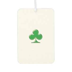 Désodorisant Pour Voiture Saint Patrick's Day Irish Green Clover ace of club