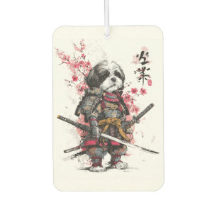 Désodorisant Pour Voiture Samouraï Shih Tzu � Chien Guerrier Épique