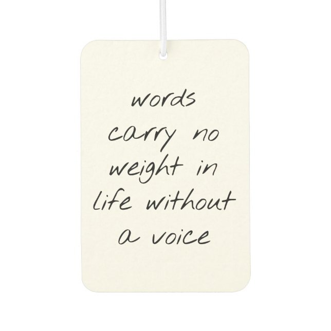 Désodorisant Pour Voiture Sans Freshner Air Voice (Devant)