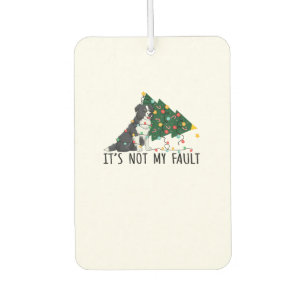 Désodorisant Pour Voiture Sapin de Noël Ce n'est pas ma faute Border Collie 