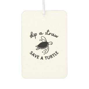 Désodorisant Pour Voiture Sauter Une Paille Sauver Une Tortue Copie Copie