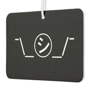 Désodorisant Pour Voiture Shi Kana Shrug Emoticon -\_ ㋛_/+Japonais Kaomoji