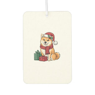 Désodorisant Pour Voiture Shiba Inu Chien vêtements de Noël Chien de Noël No