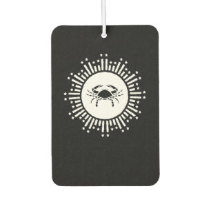 Désodorisant Pour Voiture Signe du zodiaque Cancer Crabe Dessin de Starburst