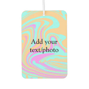 Désodorisant Pour Voiture Simple acrylique pour marbre ajouter votre nom de