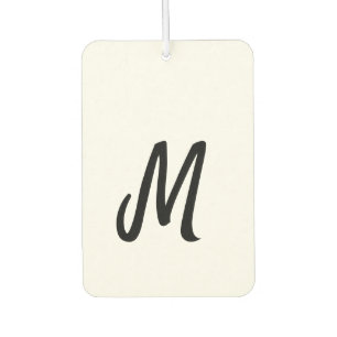 Désodorisant Pour Voiture simple logo monogramme minimal personnalisé
