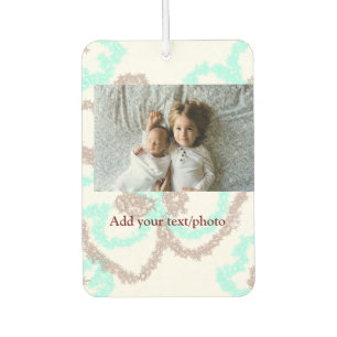 Désodorisant Pour Voiture simple minimum AJOUTER VOTRE PHOTO TEXTE parties s