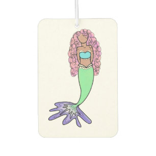 Désodorisant Pour Voiture sirène arc-en-ciel rose bleu violet vert noir bouc