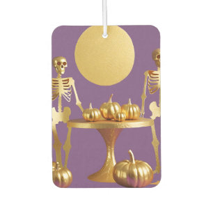 Désodorisant Pour Voiture Skeleton Party - Purple & Gold Car
