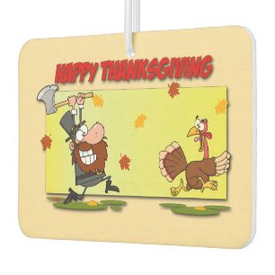 Désodorisant Pour Voiture SlipperyJoe's humoristique Thanksgiving thème drôl