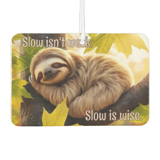 Désodorisant Pour Voiture Sloth Baby Dormir dans l'arbre citation voiture