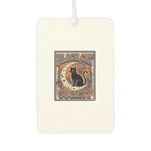 Désodorisant Pour Voiture Société du chat noir Chat noir Art vectoriel vinta