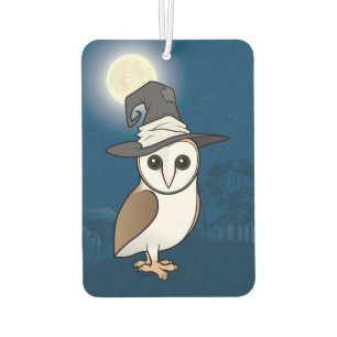 Désodorisant Pour Voiture Sorcière de hibou de grange de Birdorable