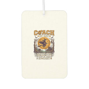Désodorisant Pour Voiture Sorcière de jour Coach Nuit Haloween Lune Volante