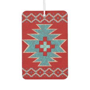 Désodorisant Pour Voiture Southwest Mesas Turquoise et Red Design