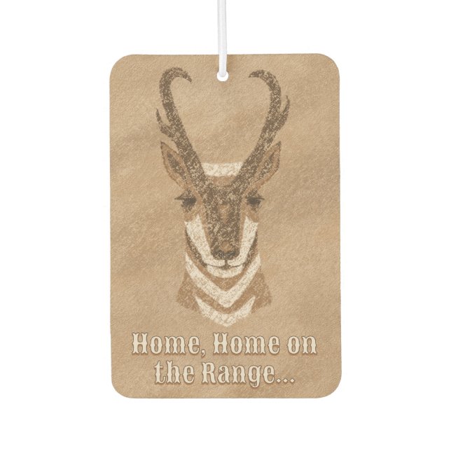 Désodorisant Pour Voiture Southwest Pronghorn Antelope Head Personnalisé (Devant)