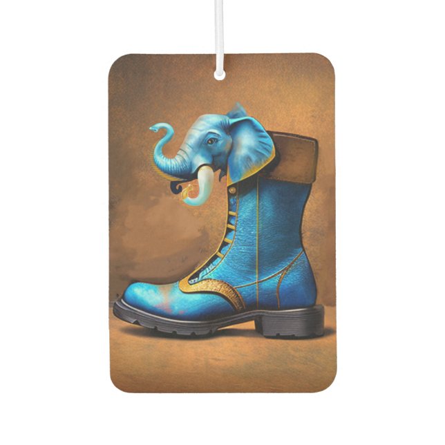 Désodorisant Pour Voiture Steampunk Elephant Boot voiture air freshener (Devant)