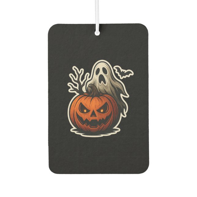 Désodorisant Pour Voiture Sticker Halloween éffrayant (Devant)