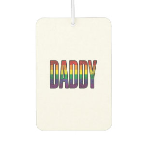 Désodorisant Pour Voiture T-Shirt Typographie Fierté Papa Arc-en-Ciel Vintag