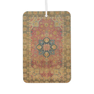 Désodorisant Pour Voiture Tapis persan asiatique Kashan en or rouge