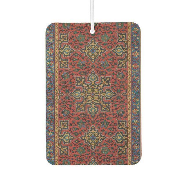 Désodorisant Pour Voiture Tapis Perse Tapis Rouge Bleu classique (Devant)