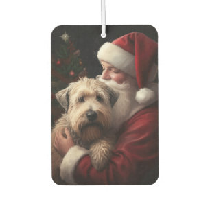 Désodorisant Pour Voiture Terrier Wheaton avec le Père Noël Noël Festif