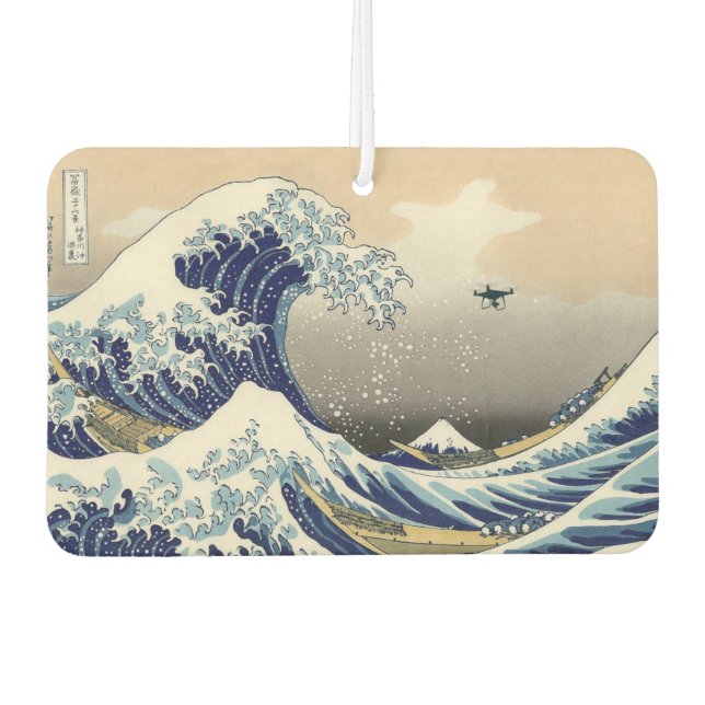 Désodorisant Pour Voiture The Great Drone Wave Off Kanagawa (Devant)