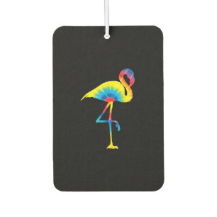 Désodorisant Pour Voiture Tie Dye Flamant rose Arc-en-ciel Imprimer Bird Ani