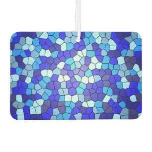 Désodorisant Pour Voiture Tons de verre de couleur bleue par Shirley Taylor