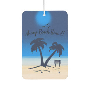 Désodorisant Pour Voiture Toujours au niveau de la plage, bleu nuit