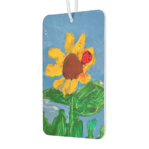 Désodorisant Pour Voiture Tournesol "Art by Kids"