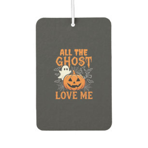 Désodorisant Pour Voiture Tout les fantômes m'aiment Halloween Design_1