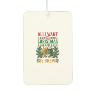 Désodorisant Pour Voiture Tout veut Noël Brasserie Verres à bière Pin Houblo
