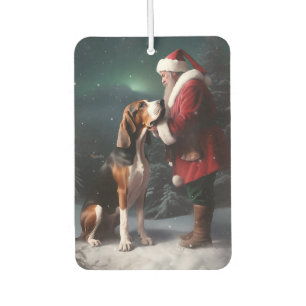 Désodorisant Pour Voiture Treeing Walker Coonhound Père Noël Noël