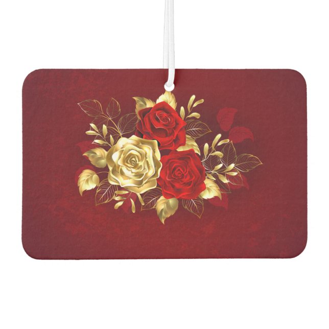 Désodorisant Pour Voiture Trois Roses de bijoux (Devant)