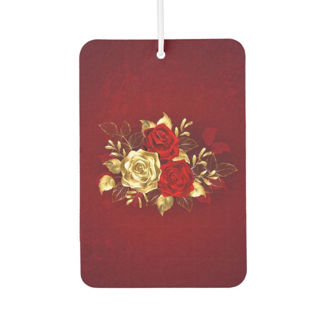 Désodorisant Pour Voiture Trois Roses de bijoux (Devant)