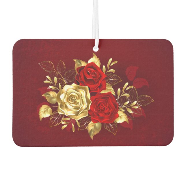 Désodorisant Pour Voiture Trois Roses de bijoux (Devant)