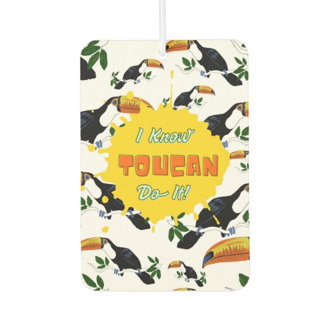 Désodorisant Pour Voiture Tropical Toucans - Playful Jungle (Devant)