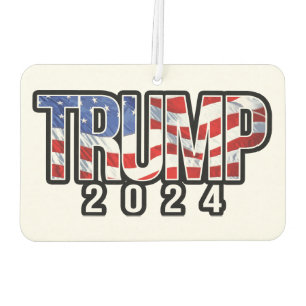 Désodorisant Pour Voiture Trump 2024 - Drapeau de la vague
