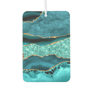 Désodorisant Pour Voiture Turquoise Blue Gold Aqua Turquoise Air Freshener