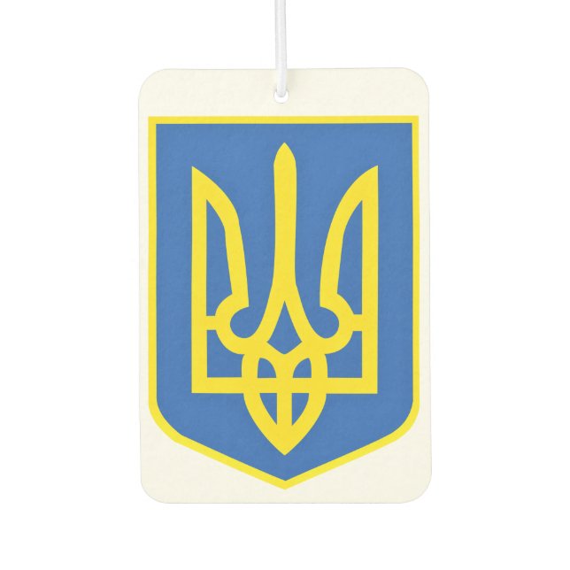 Désodorisant Pour Voiture Ukraine Armoiries Freshener - Liberté (Devant)