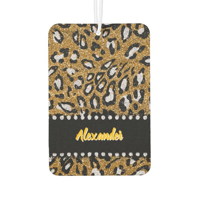 Désodorisant Pour Voiture Un design Leopardprint éblouissant inspiré d'un Le (Dos)