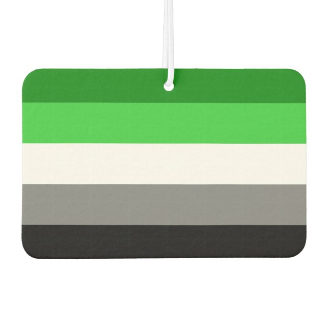 Désodorisant Pour Voiture Un drapeau Aromatique Aromantique : Rafraîchissant (Devant)