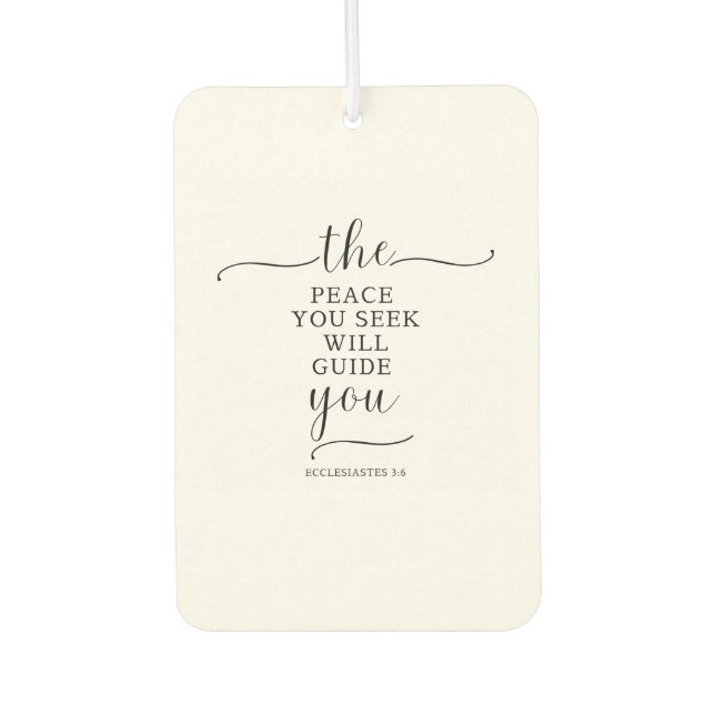 Désodorisant Pour Voiture Un nouveau véhicule à message pacifique (Devant)